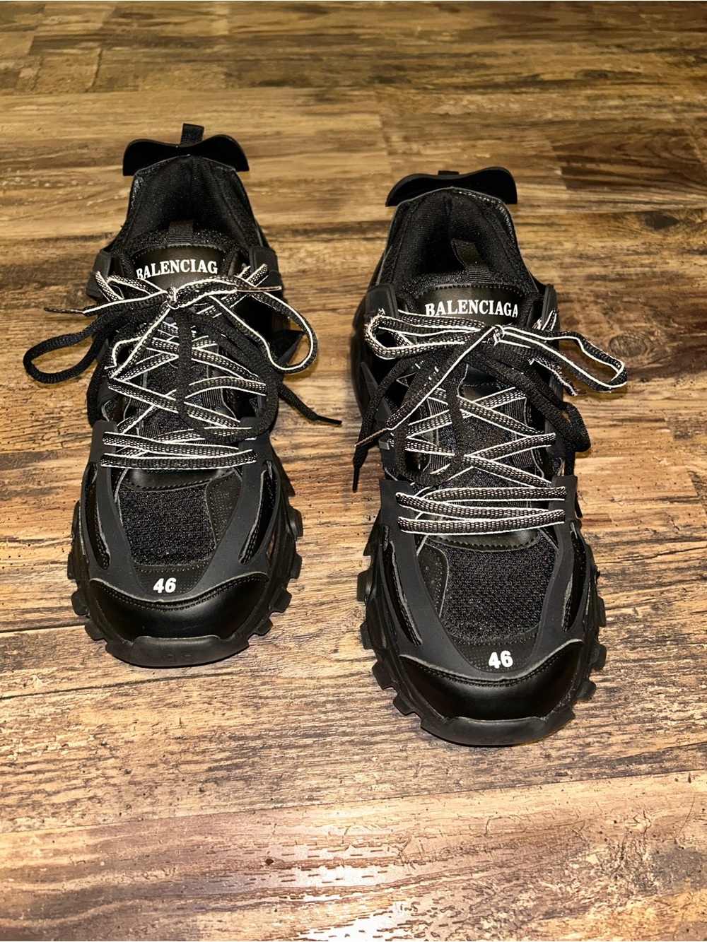 Balenciaga Black Men's Track Chunky Sneakers